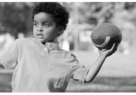 Boy Throwing Football
