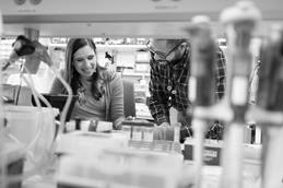 two people working in a lab