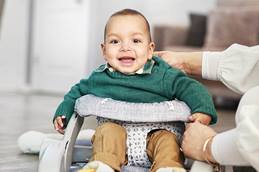 Smiling child sitting